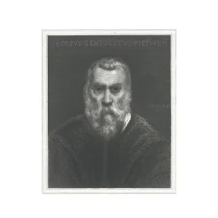 Boutiques de musées Estampe Portrait de Giacomo Robusti, dit "Le Tintoret" Hot