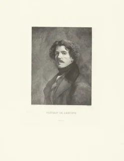 Boutiques de musées Estampe Portrait d'Eugène Delacroix New