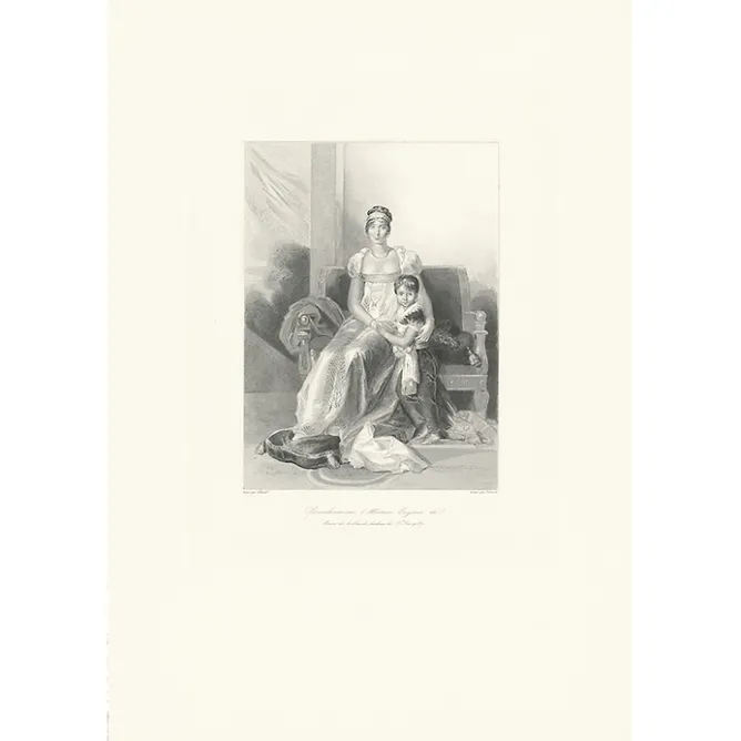Personnages Et Évènements Historiques|Chefs D'Œuvre Des Musées<Boutiques de musées Estampe Portrait d'Hortense-Eugénie de Beauharnais, reine de Hollande