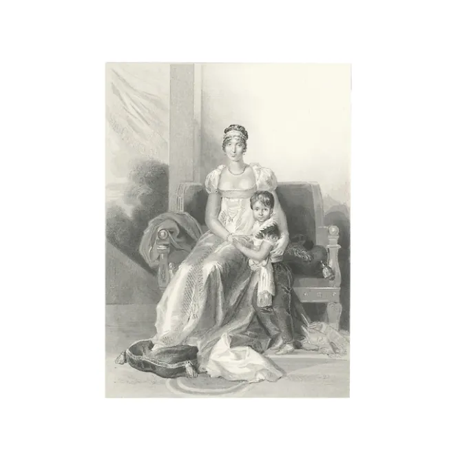 Personnages Et Évènements Historiques|Chefs D'Œuvre Des Musées<Boutiques de musées Estampe Portrait d'Hortense-Eugénie de Beauharnais, reine de Hollande