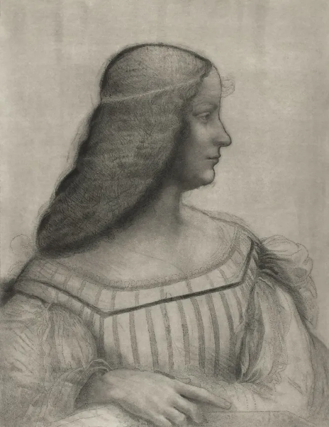 Chefs D'Œuvre Des Musées<Boutiques de musées Estampe Portrait d'Isabelle d'Este - De Vinci