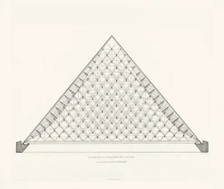 Boutiques de musées Estampe Pyramide du Louvre - Ieoh Ming Pei Online