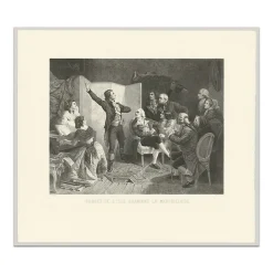 Personnages Et Évènements Historiques<Boutiques de musées Estampe Rouget de l'Isle chantant pour la première fois la Marseillaise