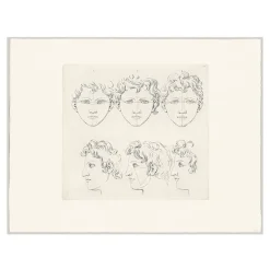 Dessins<Boutiques de musées Estampe Six têtes de Marc Aurèle jeune