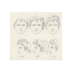 Dessins<Boutiques de musées Estampe Six têtes de Marc Aurèle jeune