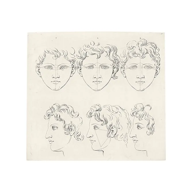 Dessins<Boutiques de musées Estampe Six têtes de Marc Aurèle jeune