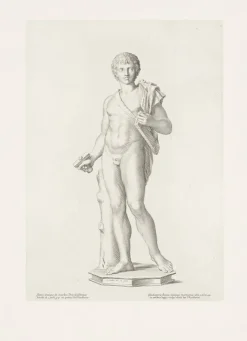 Chefs D'Œuvre Des Musées<Boutiques de musées Estampe Statue antique d'un gladiateur - Claude Mellan