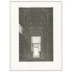 Description De L'Égypte<Boutiques de musées Estampe Thèbes. Karnak. Vue perspective intérieure du palais