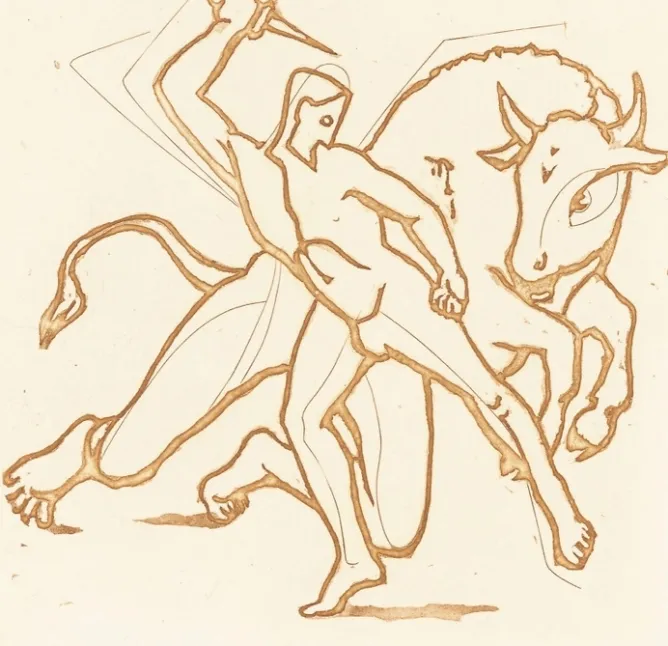 Art Moderne<Boutiques de musées Estampe Thésée et le Minotaure - Roderick Mead
