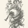 Boutiques de musées Estampe Trophée, époque Louis XV - Auguste Pèquègnot Hot