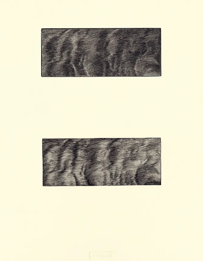 Créations Contemporaines<Boutiques de musées Estampe Vagues (wellen) - Markus Raetz 1995