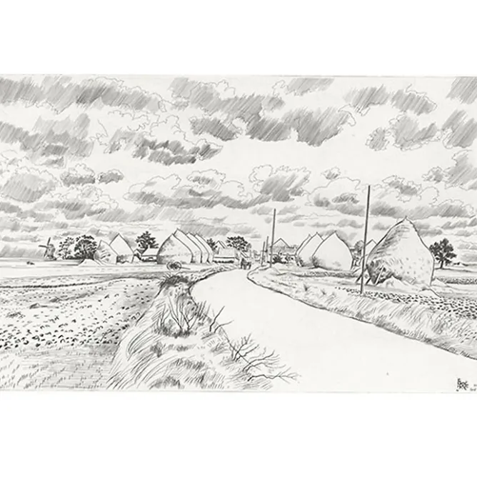 Art Moderne<Boutiques de musées Estampe Village aux meules - Louis-Joseph Soulas