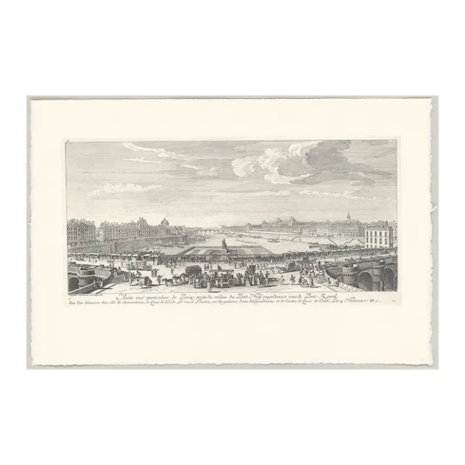 Boutiques de musées Estampe Vue de Paris, prise du milieu du Pont-Neuf New