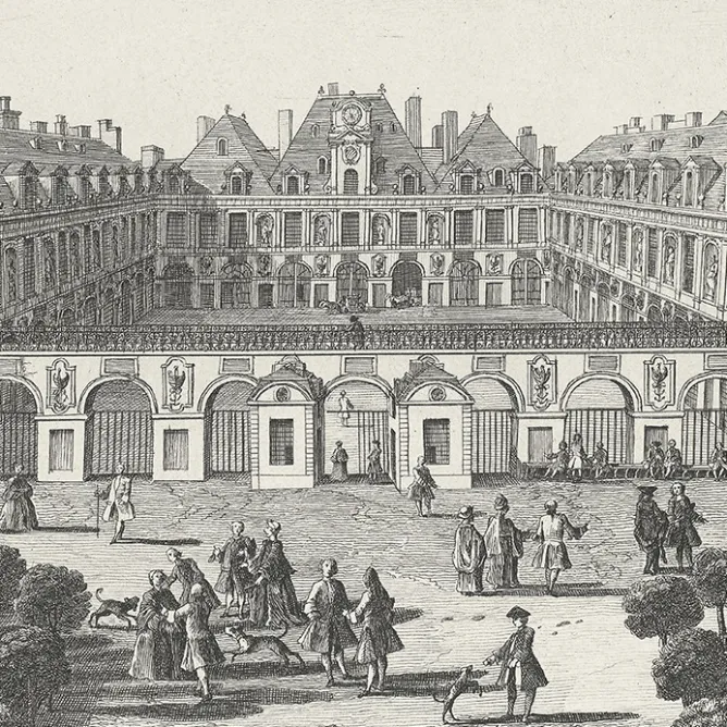 Boutiques de musées Estampe vue du Palais-Royal Côté Jardin Best
