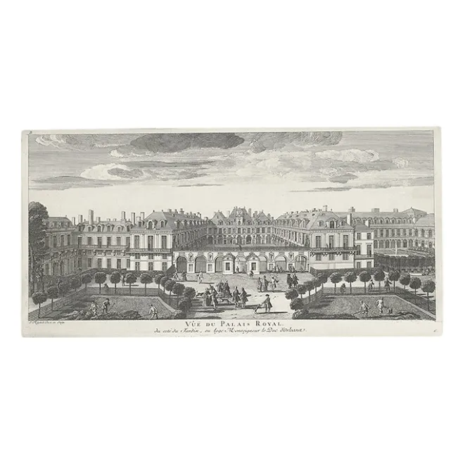 Boutiques de musées Estampe vue du Palais-Royal Côté Jardin Best