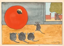 Boutiques de musées Fables de La Fontaine, « Le rat qui s'est retiré du monde », 1921 (panneaux aluminium) Sale