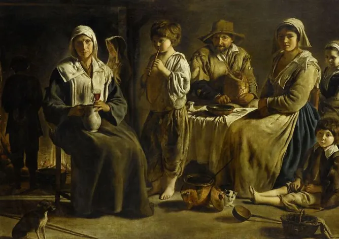 Boutiques de musées Famille de paysans dans un intérieur (panneaux acryliques) Best