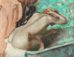 Panneaux Aluminium|Panneaux Acryliques<Boutiques de musées Femme assise sur le rebord d' une baignoire et s'épongeant le cou (panneaux aluminium)