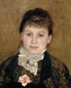 Boutiques de musées Femme au jabot blanc (panneaux aluminium) Sale