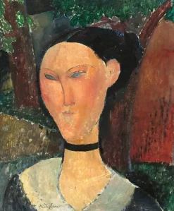 Boutiques de musées Femme au ruban de velours (affiches d'art encadrées) Clearance