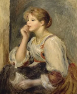 Boutiques de musées Femme à la lettre (toiles encadrées) Clearance