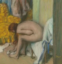 Panneaux Aluminium|Toiles Encadrées<Boutiques de musées Femme à la toilette, essuyant son pied gauche (panneaux aluminium)