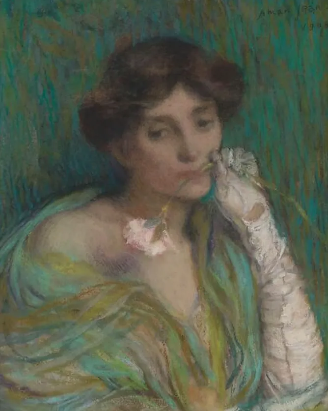 Boutiques de musées Femme à l'oeillet (panneaux aluminium) Clearance