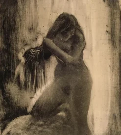 Toiles Encadrées|Affiches D'Art Encadrées<Boutiques de musées Femme, nue, se coiffant (toiles encadrées)