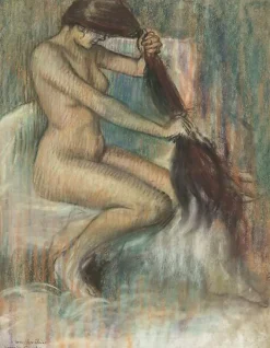 Boutiques de musées Femme se peignant (affiches d'art) New
