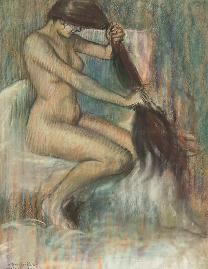 Boutiques de musées Femme se peignant (affiches d'art) New