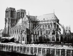 Boutiques de musées Flan sud de la cathédrale Notre-Dame, Paris vers 1857 (toiles encadrées) Online