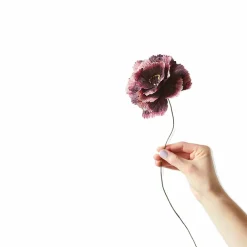 Boutiques de musées Fleur en papier Pivoine - Aubergine Outlet