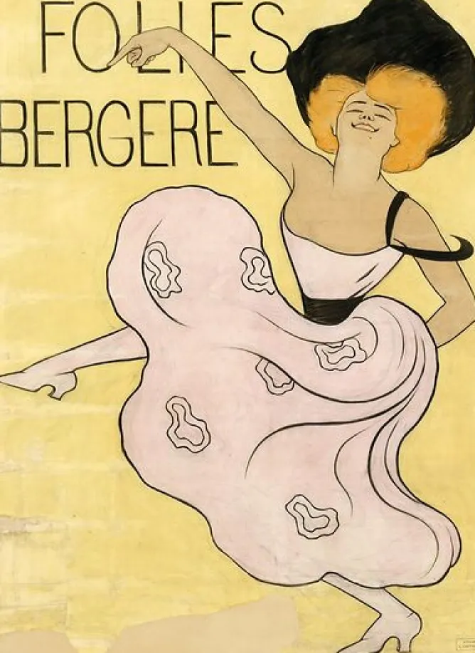 Toiles Sur Châssis|Panneaux Acryliques<Boutiques de musées Folies Bergères : maquette définitive de l'affiche de 1900 (toiles sur châssis)