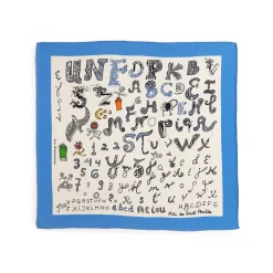 Foulards, Étoles, Châles<Boutiques de musées Foulard Blanc Alphabet Niki de Saint Phalle 70x70cm
