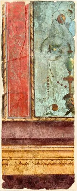 Boutiques de musées Fragment de fresque du Deuxième style (panneaux aluminium) New