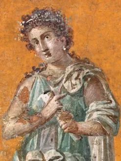 Affiches D'Art Encadrées|Panneaux Acryliques<Boutiques de musées Fresque représentant Calliope, muse de la poésie épique (détail), 62-79 après J.-C. (affiches d'art encadrées)