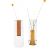 Boutiques de musées Grand vase réversible Gris/orange - Block Design Online