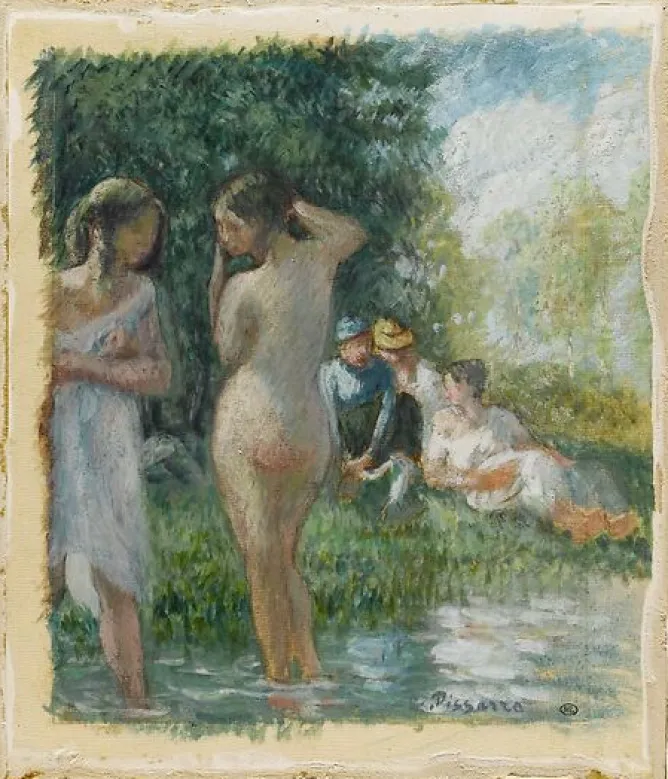 Boutiques de musées Groupe de baigneuses au bord de l'eau (panneaux aluminium) New