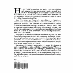 Boutiques de musées Homo faber - 2 millions d'années d'histoire de la pierre taillée - De l'Afrique aux portes de l'Europe - Catalogue d'exposition