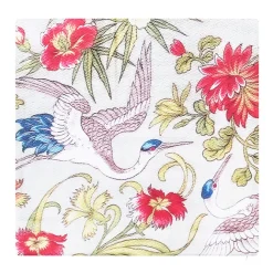Boutiques de musées Housse de coussin Coupon de tissus à décor de cigogne, 1893 - 40 x 40 cm Sale