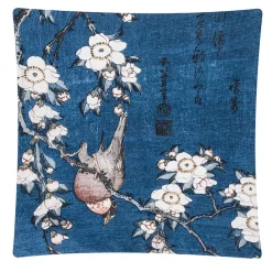 Art De La Maison<Boutiques de musées Housse de coussin Katsushika Hokusai - Bouvreuil et cerisier - 40x40 cm