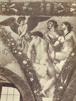Toiles Encadrées|Affiches D'Art Encadrées<Boutiques de musées Italie, Rome: Villa Farnesina, pendentif de la loggia de Psyché 'l'Amour et les grâces' (toiles encadrées)