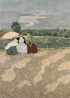 Boutiques de musées Jardins publics: les nourrices, la conversation; l'ombrelle rouge. La conversation (centre) (panneaux acryliques)