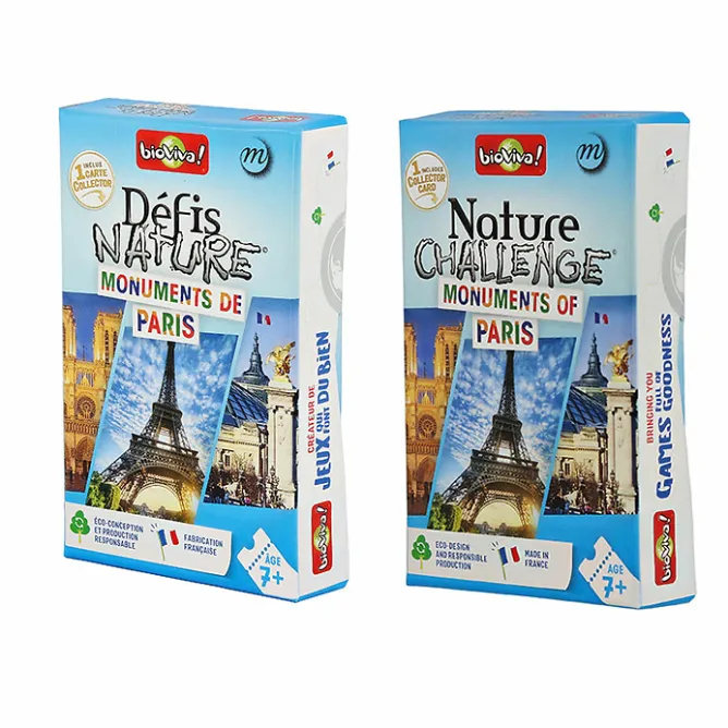 Jeux<Boutiques de musées Jeu de cartes Défis Nature - Monuments de Paris - Bioviva