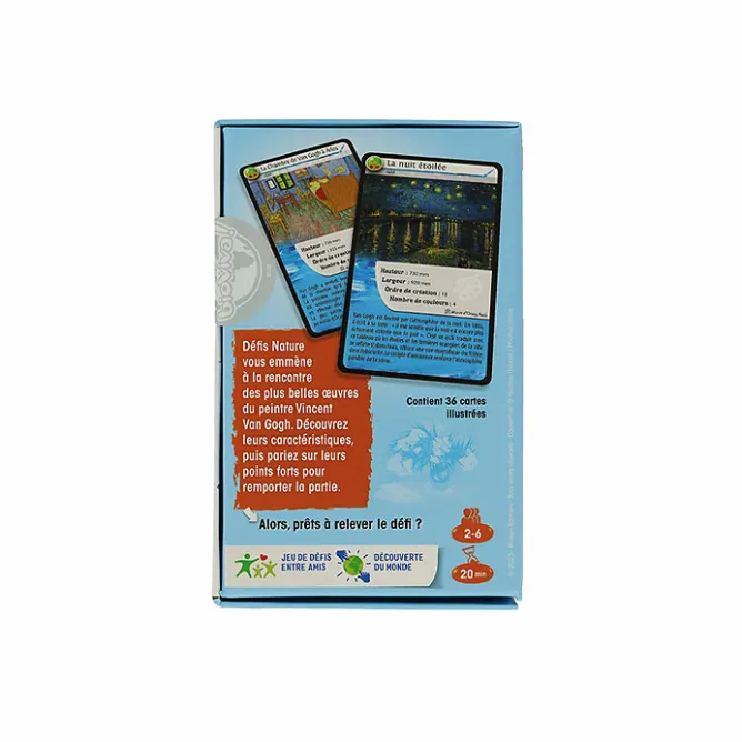 Boutiques de musées Jeu de cartes Défis Nature - Van Gogh - Bioviva New