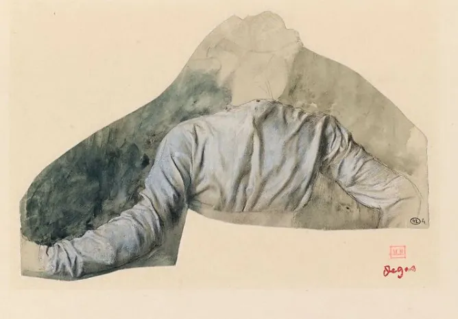 Panneaux Aluminium|Toiles Encadrées<Boutiques de musées Jeune femme en buste vue de dos, étude pour Sémiramis construisant Babylone (panneaux aluminium)