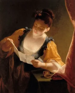 Toiles Encadrées|Panneaux Acryliques<Boutiques de musées Jeune fille lisant une lettre (toiles encadrées)