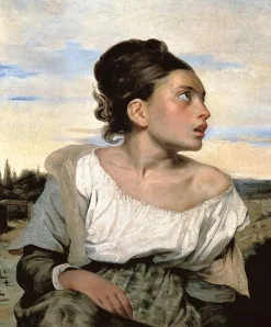 Boutiques de musées Jeune orpheline au cimetière (affiches d'art) Sale