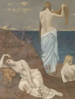 Panneaux Aluminium<Boutiques de musées Jeunes filles au bord de la mer (panneaux aluminium)