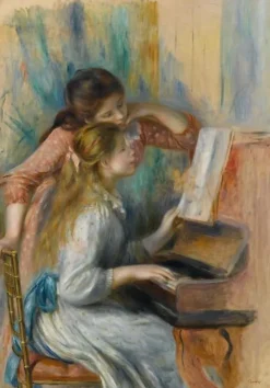 Boutiques de musées Jeunes filles au piano (panneaux aluminium) Sale
